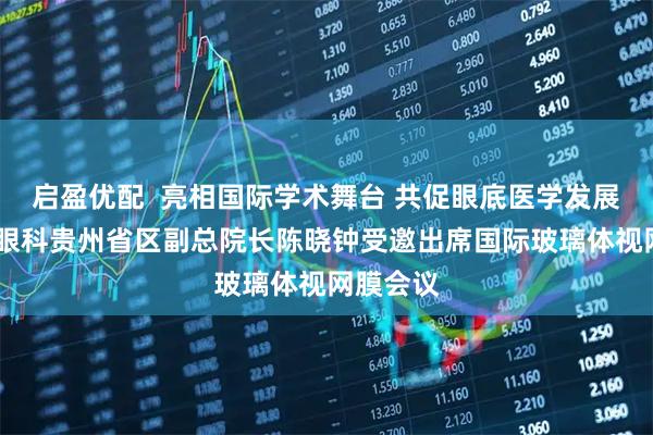 启盈优配  亮相国际学术舞台 共促眼底医学发展——爱尔眼科贵州省区副总院长陈晓钟受邀出席国际玻璃体视网膜会议